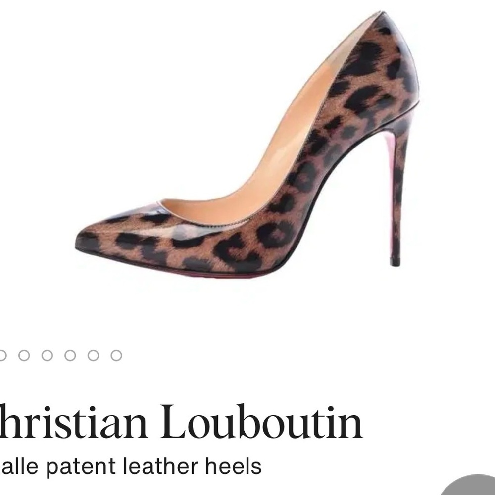 Christian Louboutin Brown Leopard Heels - Picture 7 of 7